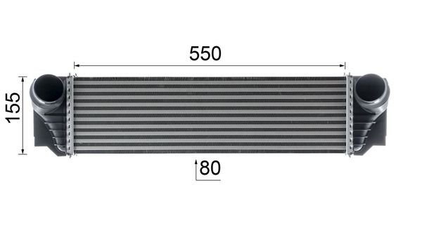 MAHLE Ladeluftkühler (CI 183 000P)