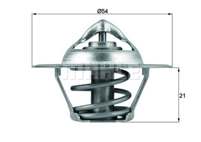 MAHLE Thermostat, Kühlmittel (TX 112 83D)