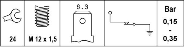 HELLA Öldruckschalter (6ZL 008 280-061)