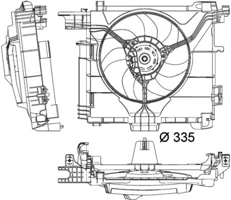 MAHLE Lüfter, Motorkühlung (CFF 211 000P)