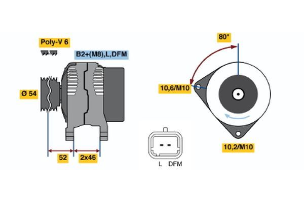 BOSCH Generator (0 124 525 034)