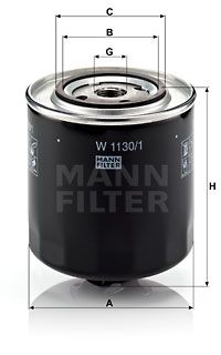 MANN-FILTER Ölfilter (W 1130/1)