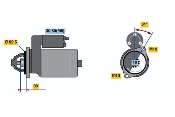 BOSCH Starter (0 001 109 290)