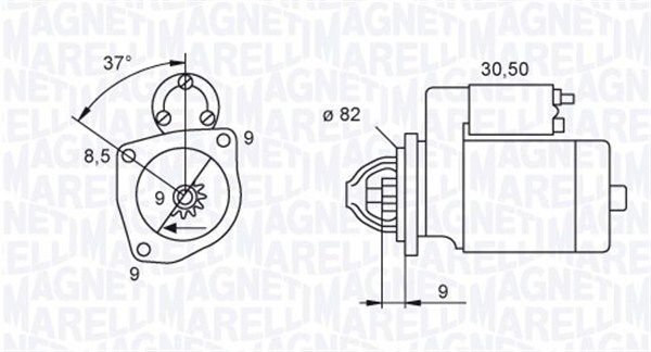 MAGNETI MARELLI Starter (063721045010)