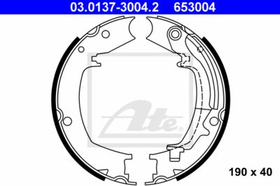 ATE Bremsbackensatz, Feststellbremse (03.0137-3004.2)