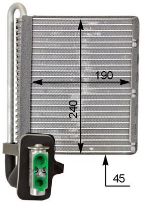 MAHLE Verdampfer, Klimaanlage (AE 118 000P)