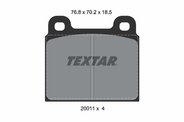 TEXTAR Bremsbelagsatz, Scheibenbremse (2001108)