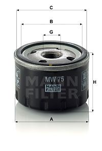 MANN-FILTER Ölfilter (MW 75)