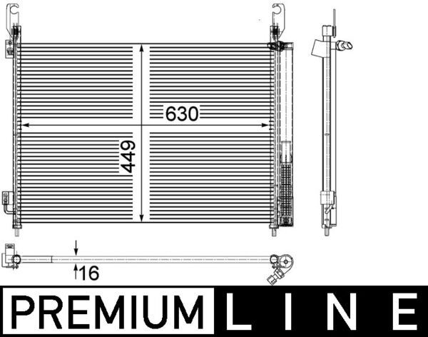 MAHLE Kondensator, Klimaanlage (AC 566 000S)