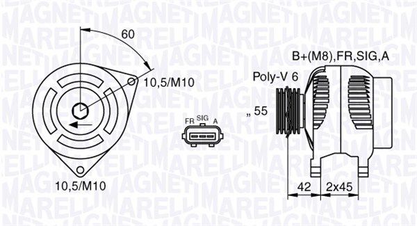 MAGNETI MARELLI Generator (063377416010)