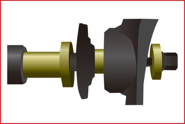 KS TOOLS Montagewerkzeugsatz, Radnabe/Radlager (440.0105)