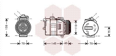 VAN WEZEL Kompressor, Klimaanlage (0600K181)