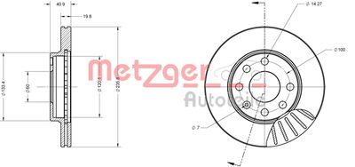 METZGER Bremsscheibe (6110038)