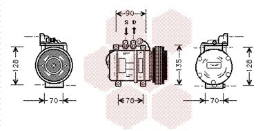 VAN WEZEL Kompressor, Klimaanlage (0200K018)