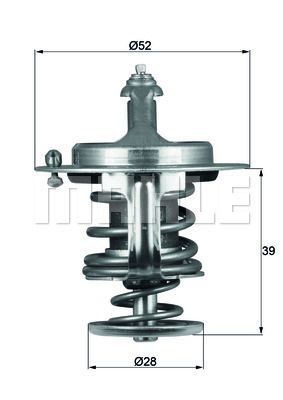 MAHLE Thermostat, Kühlmittel (TX 71 82D)