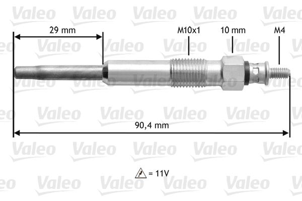 VALEO Glühkerze (345101)