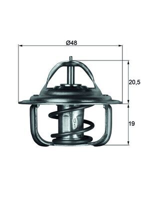 MAHLE Thermostat, Kühlmittel (TX 1 87D)