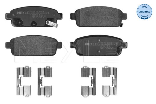 MEYLE Bremsbelagsatz, Scheibenbremse (025 250 9616/W)
