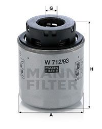 MANN-FILTER Ölfilter (W 712/93)
