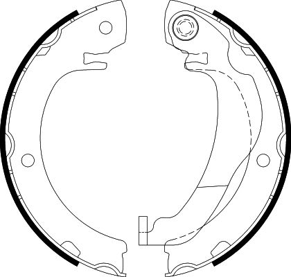 HELLA Bremsbackensatz, Feststellbremse (8DA 355 051-021)