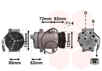 VAN WEZEL Kompressor, Klimaanlage (0300K178)