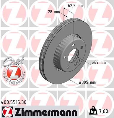 ZIMMERMANN Bremsscheibe (400.5515.30)