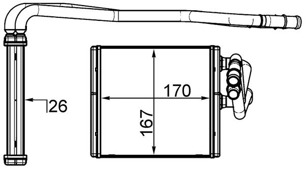 MAHLE Wärmetauscher, Innenraumheizung (AH 197 000S) Thumbnail