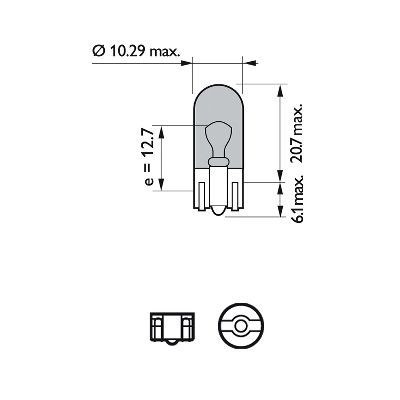 PHILIPS Glühlampe, Blinkleuchte (12961WVUB2)