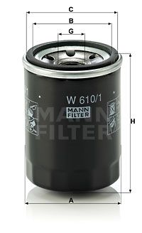 MANN-FILTER Ölfilter (W 610/1)