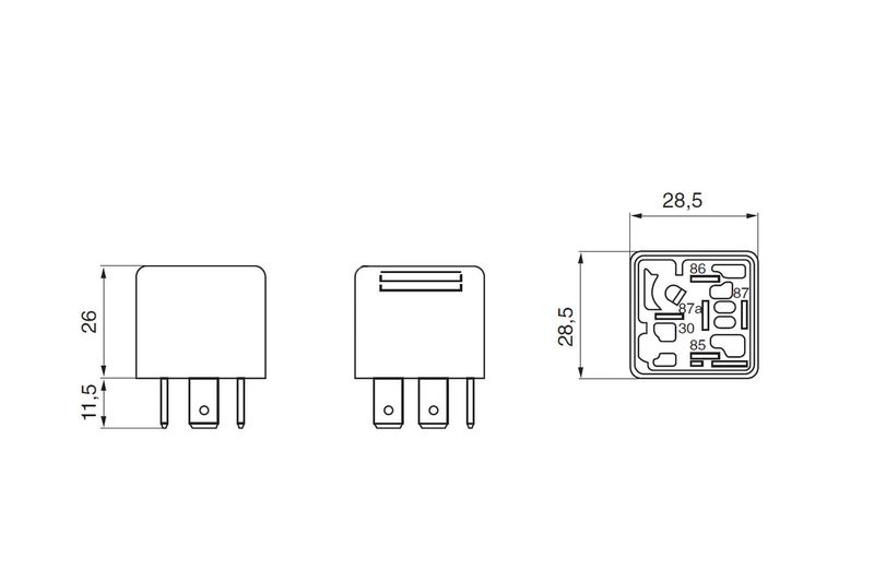 BOSCH Relais, ABS (0 332 209 206)