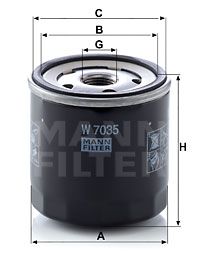 MANN-FILTER Ölfilter (W 7035)