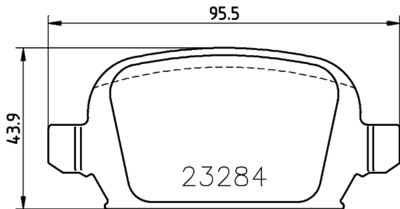 HELLA Bremsbelagsatz, Scheibenbremse (8DB 355 018-641)