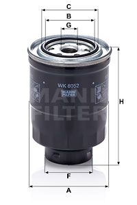 MANN-FILTER Kraftstofffilter (WK 8052 z)