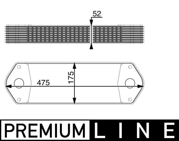 MAHLE Ölkühler, Motoröl (CLC 11 000P)