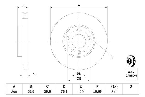 BOSCH Bremsscheibe (0 986 479 211)