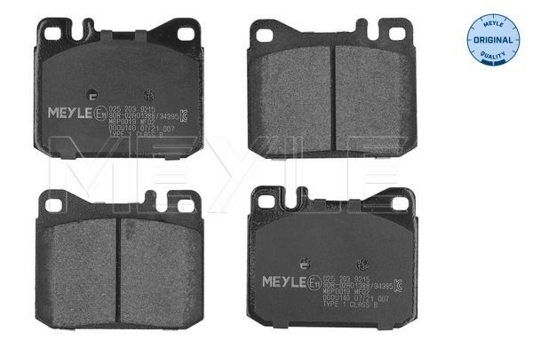 MEYLE Bremsbelagsatz, Scheibenbremse (025 203 9215)