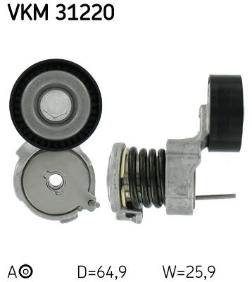 SKF Spannrolle, Keilrippenriemen (VKM 31220)