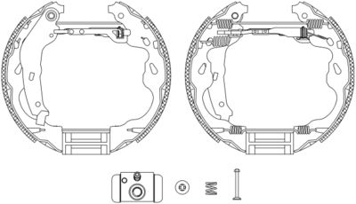 HELLA Bremsbackensatz (8DB 355 004-991)