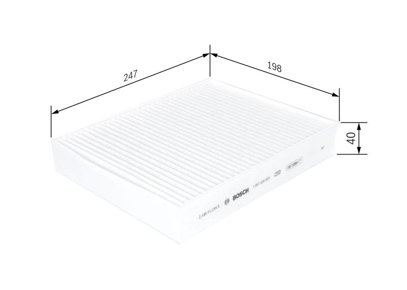 BOSCH Filter, Innenraumluft (1 987 435 003)