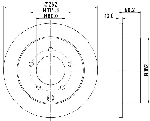 HELLA Bremsscheibe (8DD 355 119-181)