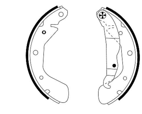 TEXTAR Bremsbackensatz (91044800)