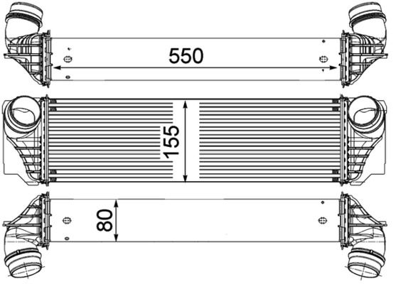 MAHLE Ladeluftkühler (CI 183 000P)