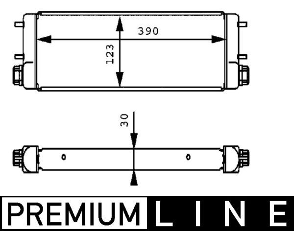 MAHLE Ölkühler, Motoröl (CLC 111 000P)