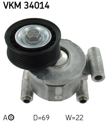 SKF Spannrolle, Keilrippenriemen (VKM 34014)