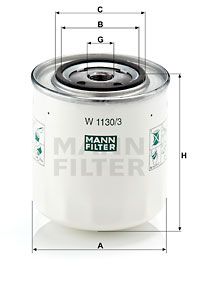 MANN-FILTER Ölfilter (W 1130/3)