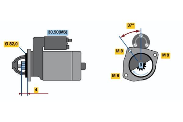 BOSCH Starter (0 001 109 300)