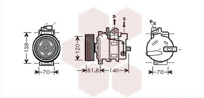 VAN WEZEL Kompressor, Klimaanlage (0300K263)