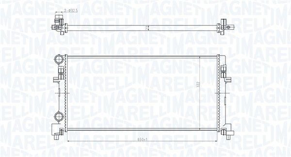 MAGNETI MARELLI Kühler, Motorkühlung (350213166200)