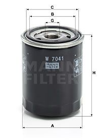 MANN-FILTER Ölfilter (W 7041)