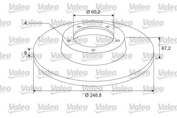 VALEO Bremsscheibe (675405)